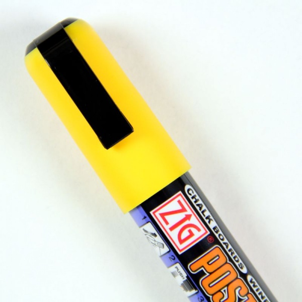Yellow Posterman Wet Wipe Pen - 6mm Nib